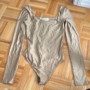 BABATON gold body suit